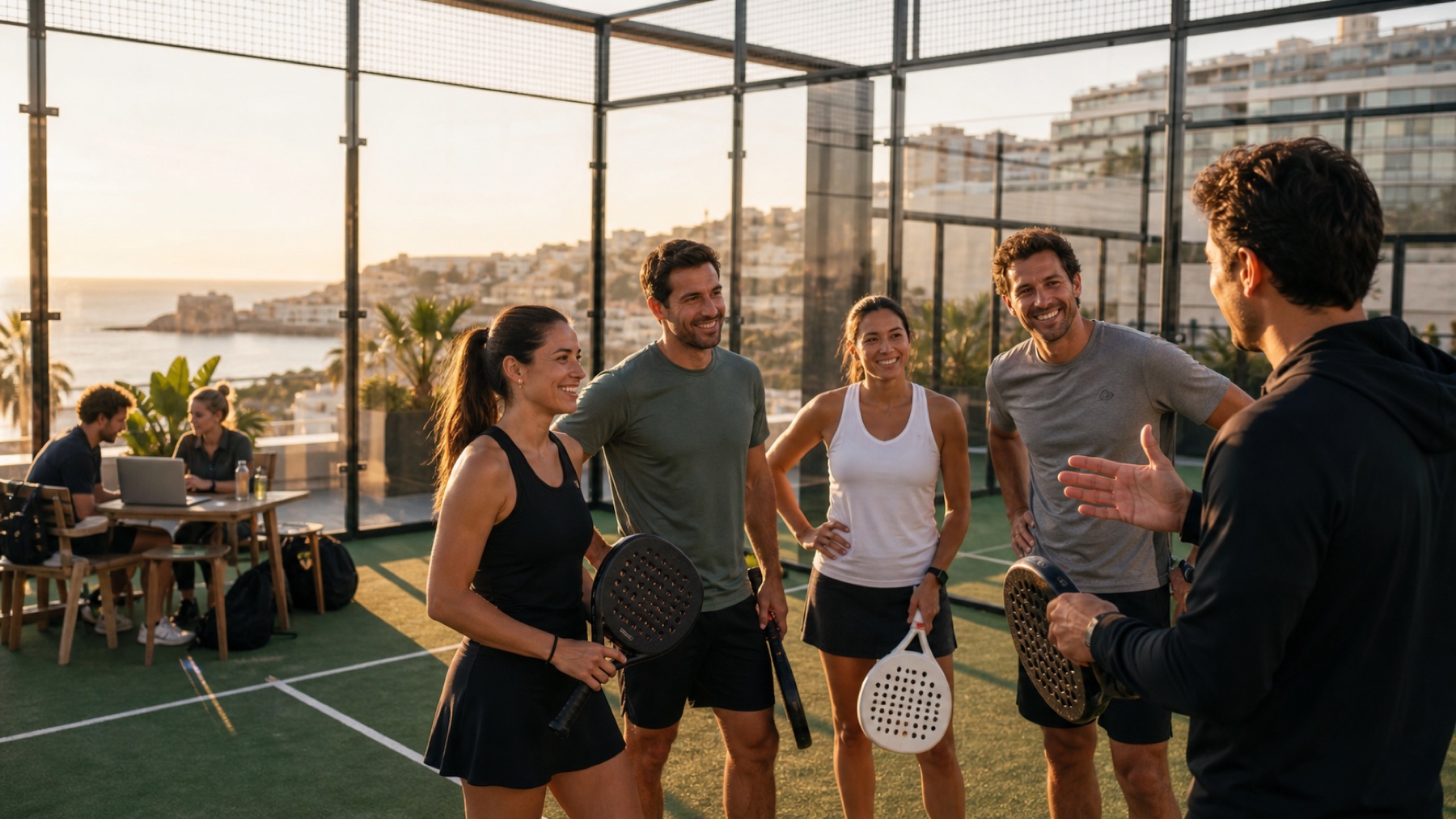Elevation Padel Konzept mit Workation, Vacation, Community und Coaching