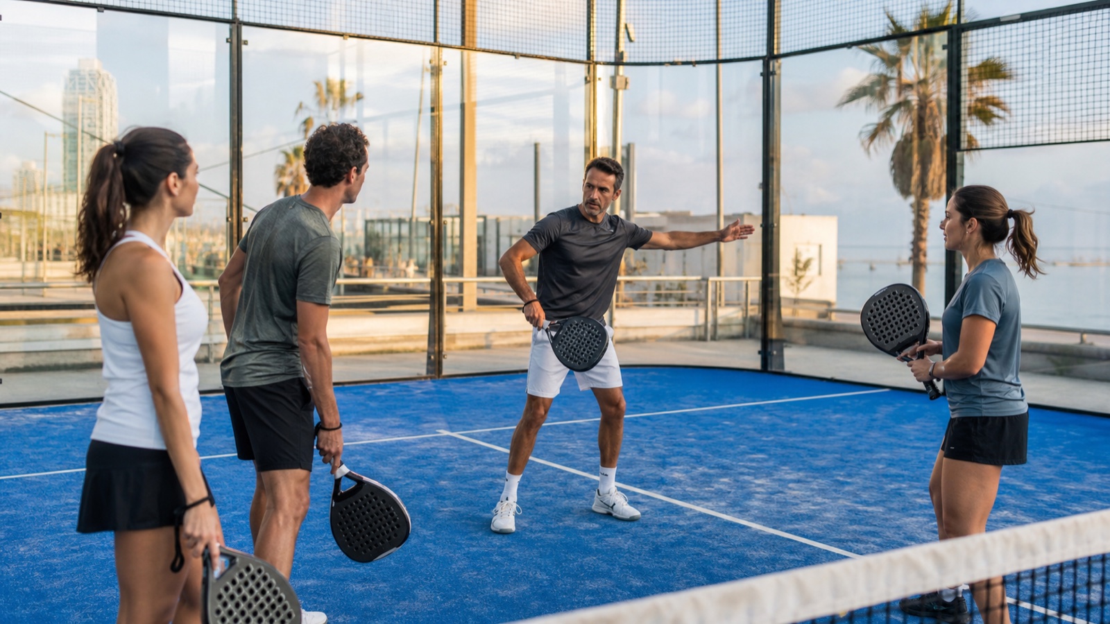 Padel Camp: typische Aktivität und Atmosphäre vor Ort