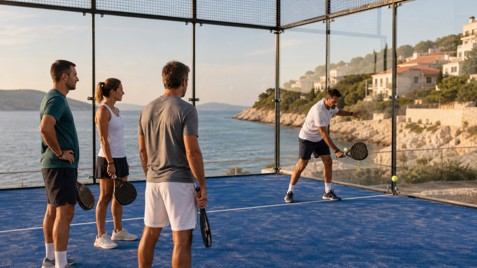 Padel Camp: typische Aktivität und Atmosphäre vor Ort