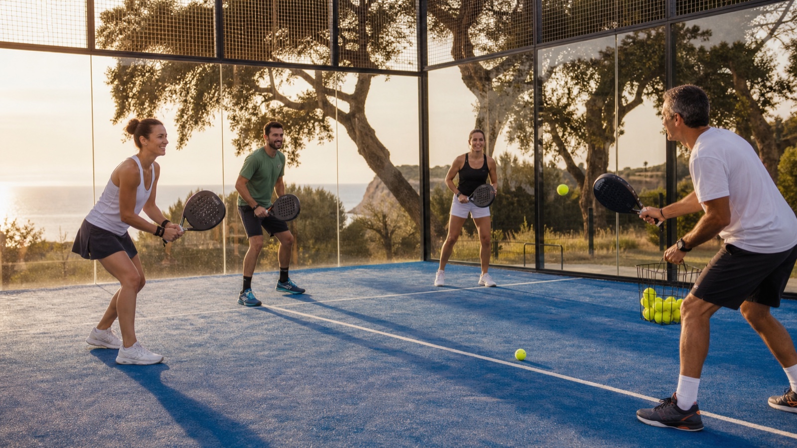 Padel Camp: typische Aktivität und Atmosphäre vor Ort