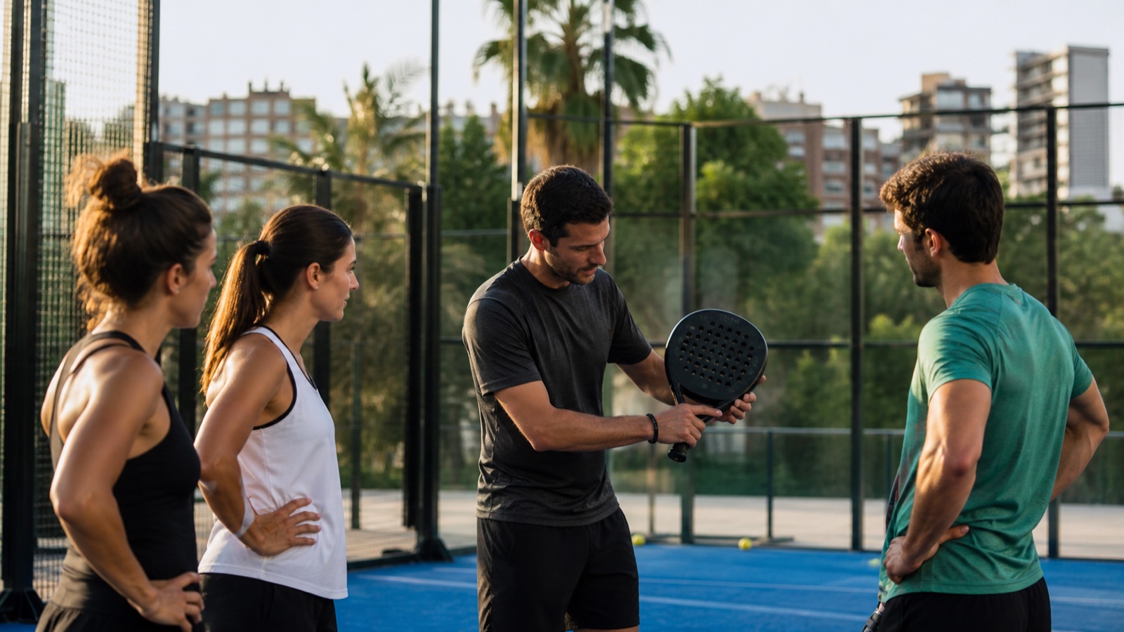 Padel Camp: typische Aktivität und Atmosphäre vor Ort