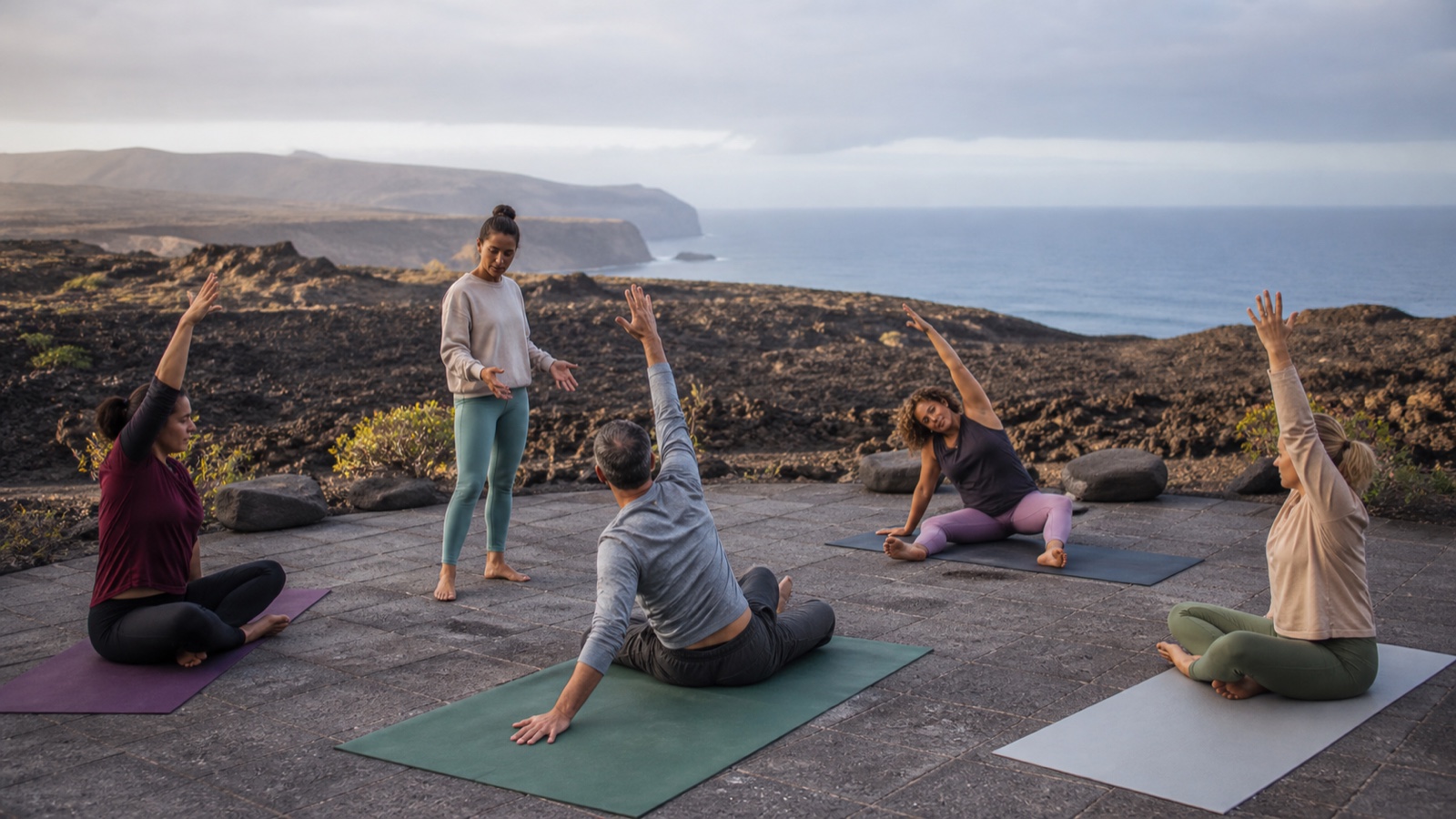 Yoga Retreat: typische Aktivität und Atmosphäre vor Ort
