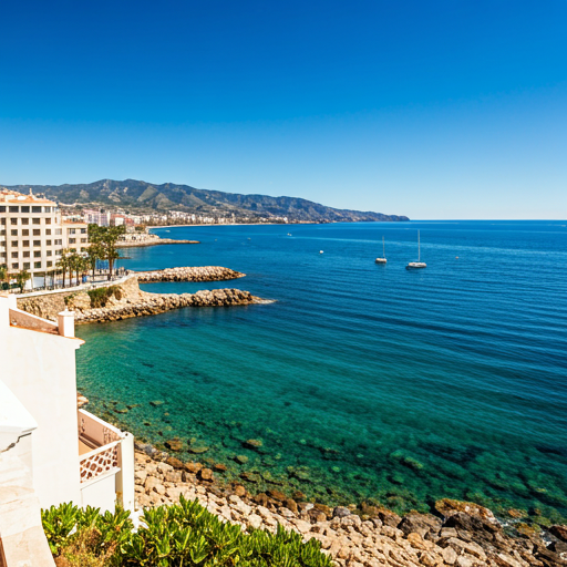 Küste bei Malaga in Spanien