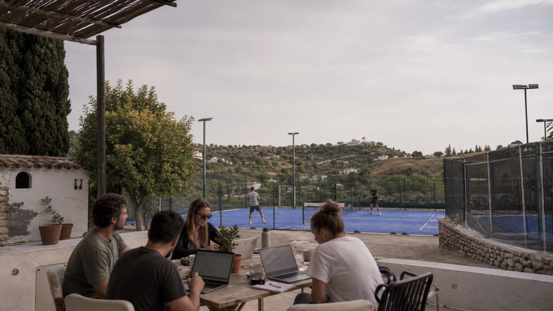 A Padel Workation combining focused work and court time in Málaga